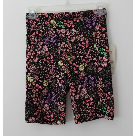 No Boundaries Womens Bike Shorts with Phone Pocket Black Floral Size XXS/XS NWT - Picture 1 of 3